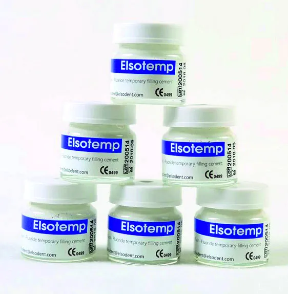 Elsotemp Ciment Obturation Blanc Pot
