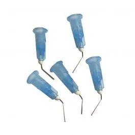 Gebogen Naalden Blauw 25G 100stk