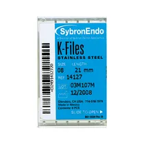 K Files 21Mm Iso 20 6pcs