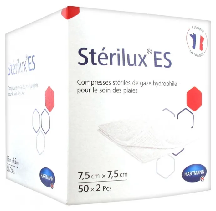 Compressen Sterilux 7.5X7.5 8Pl 3x 40stk