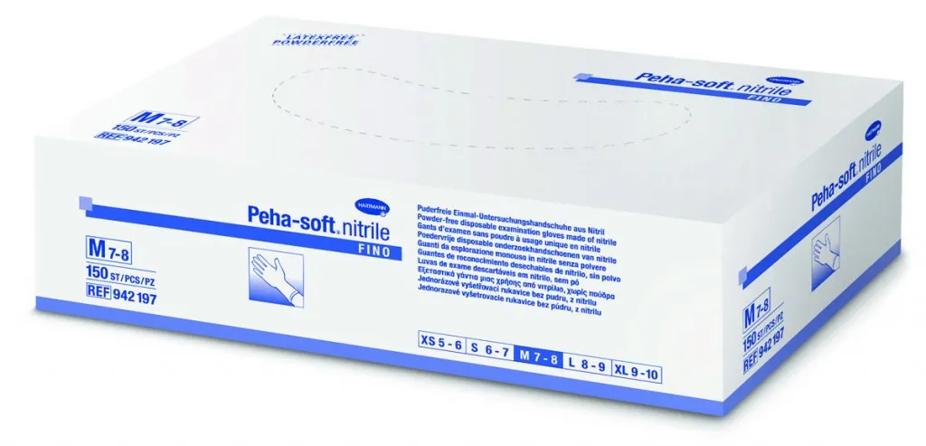 Gants Peha Soft Nitrile Fino M 150pcs