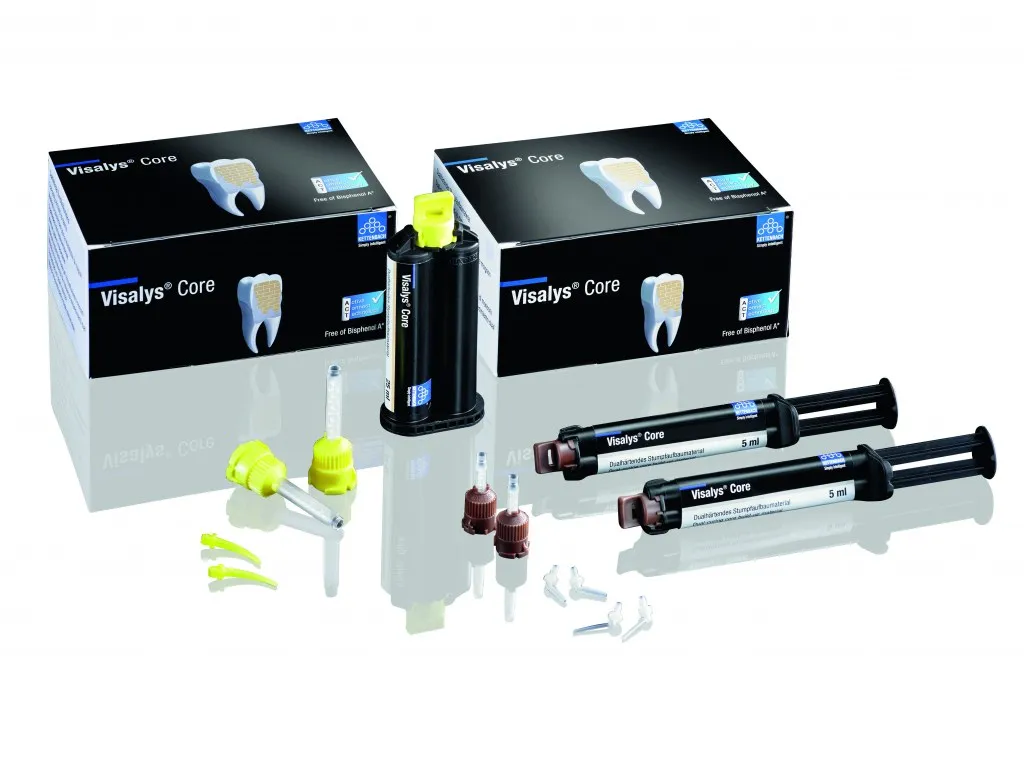 Visalys Core 2X Dentine + Mixing Tips 2x 5ml +