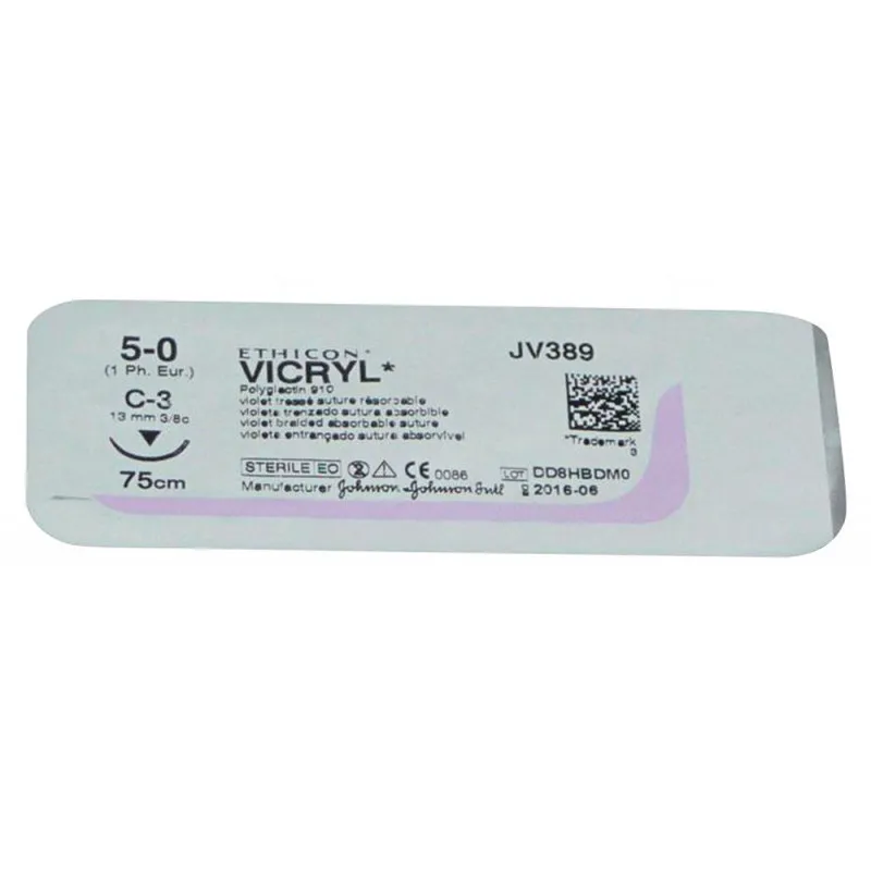 Vicryl 3-0 19Mm 3/8 75 Cm Wit 36stk
