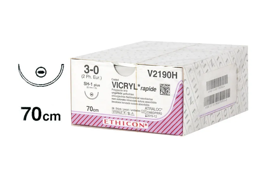 Vicryl Rapid 3-0 70 Cm Sh1 22Mm 36stk