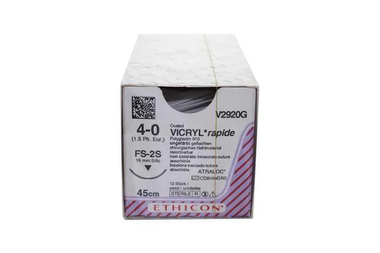 Vicryl Rapid 4-0 45 Cm Fs 2 19Mm 3/8 12stk