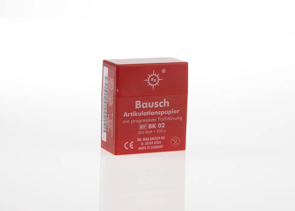 Artikulatiepapier Bk02 Bausch rood 200stk