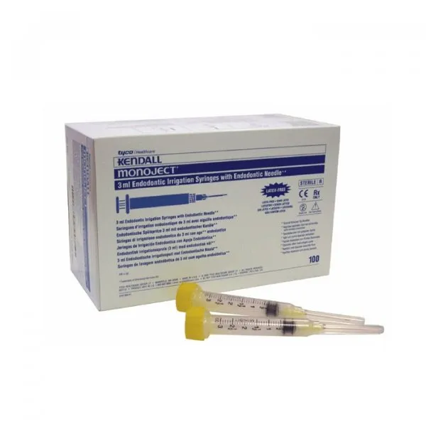 Monoject 27 X 1.25 + Spuitje 3Cc geel 100stk