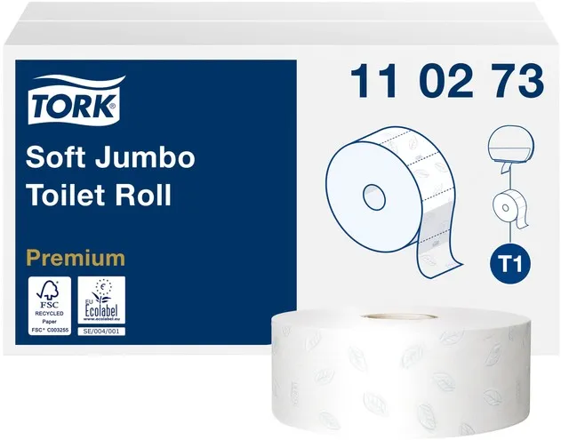 Papier Toilette Jumbo 2 Plis Rouleau 6pcs