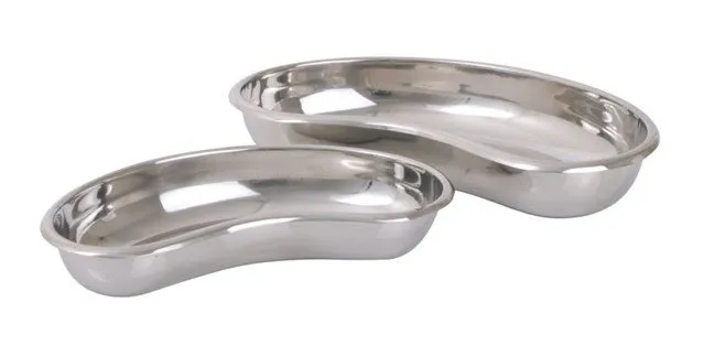 Plateau acier inox, en forme de rein 250mm