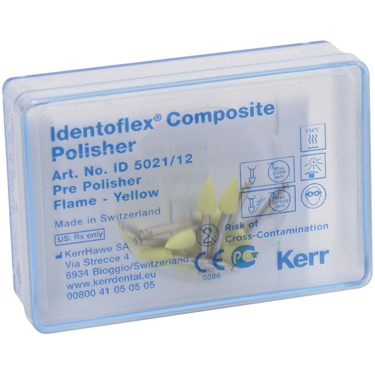 Identoflex Prepolisher geel Flame Refill 12stk
