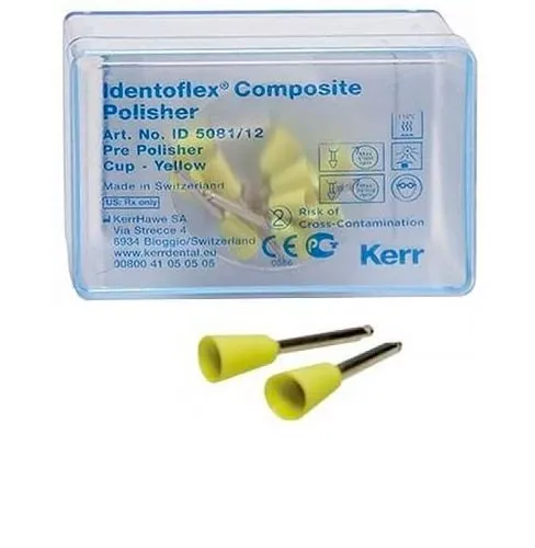 Identoflex Prepolisher Cup geel 12stk