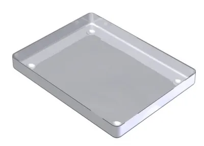 Tray Inox 18X14X1.9Cm Plein