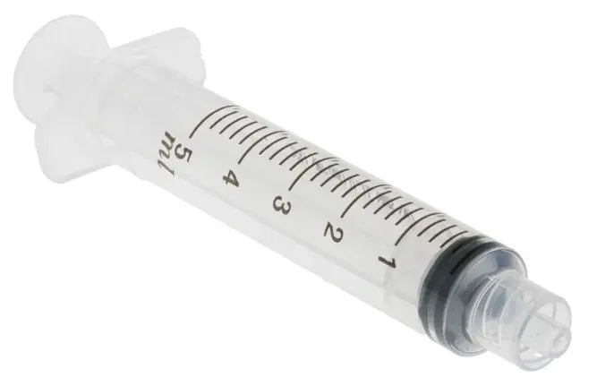 Spuitje Luerlock 5 ml steriel
