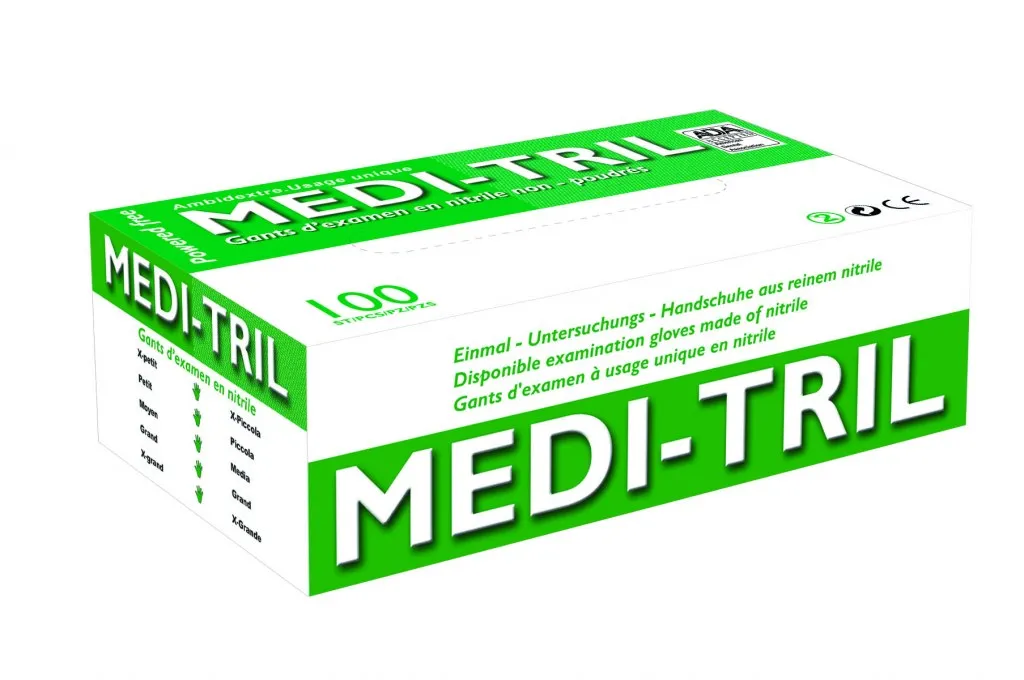Handschoenen Meditril Soft M 100stk