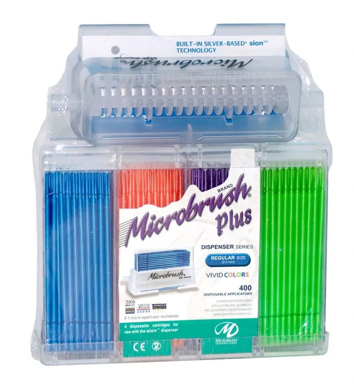 Microbrush Plus Vierkant Regular+Disp 400stk +