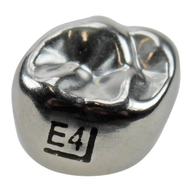 3M™ Stainless Steel Couronnes en acier inoxydable pour molaires lactéales, taille E-UR-4