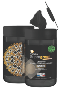 Lingette noire Septagreen Bio Boite 80pcs