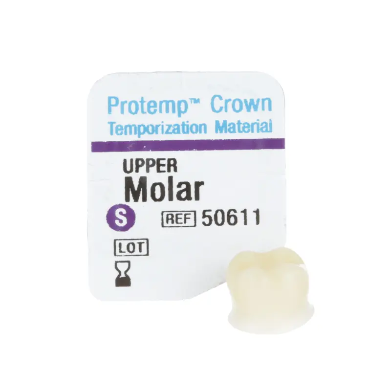 3M™ Protemp™ Crown Voorgevormde Modelleerbare Noodkroon Molar Upper Small