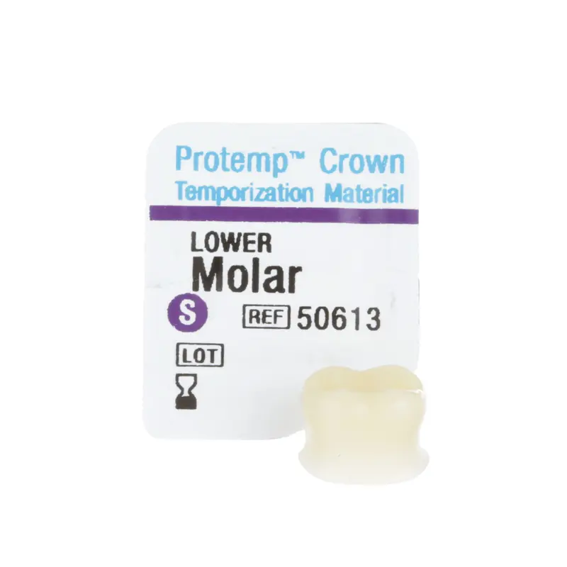 3M™ Protemp™ Crown Voorgevormde Modelleerbare Noodkroon Molar Lower Small