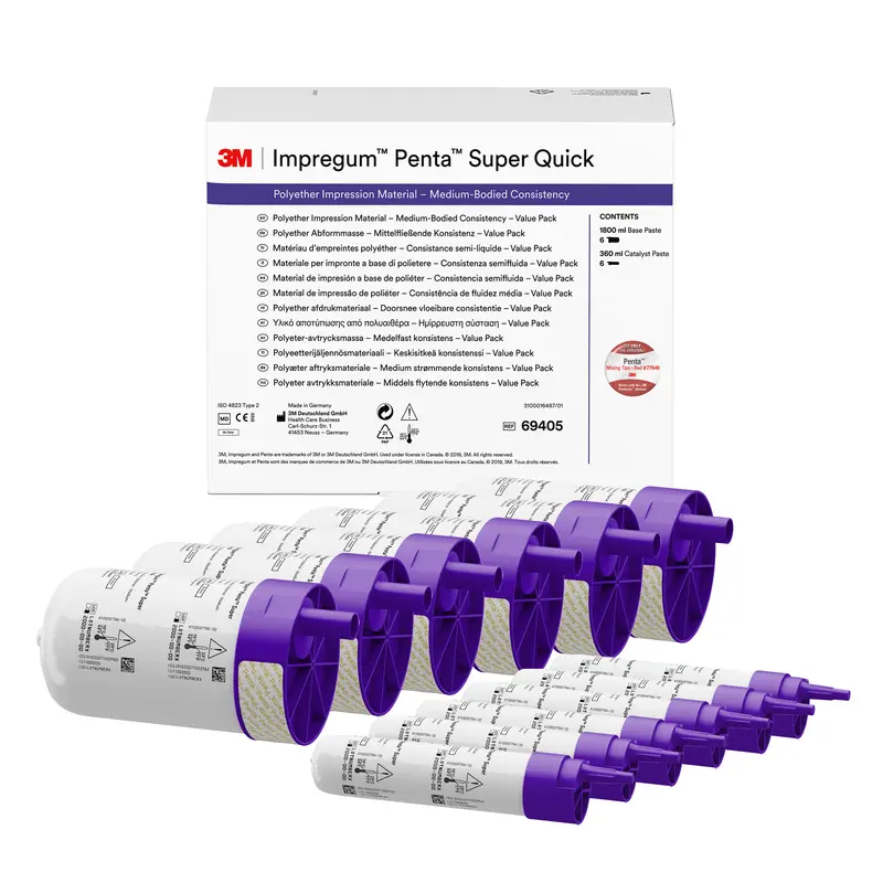 3M™ Impregum™ Penta™ Super Quick Polyether Afdrukmateriaal Medium Body Value Pack