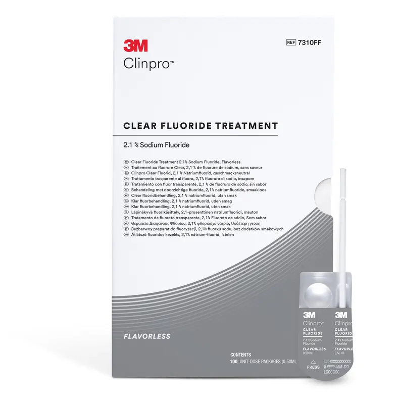 3M™ Clinpro™ Fluoridebehandeling, neutraal, 100 Unit Dose