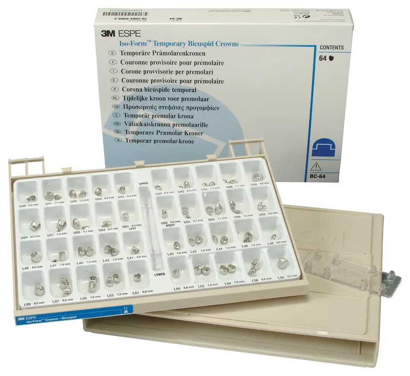 3M™ Roestvrijstalen Noodkronen voor primaire molaren Intro Kit, PO-96