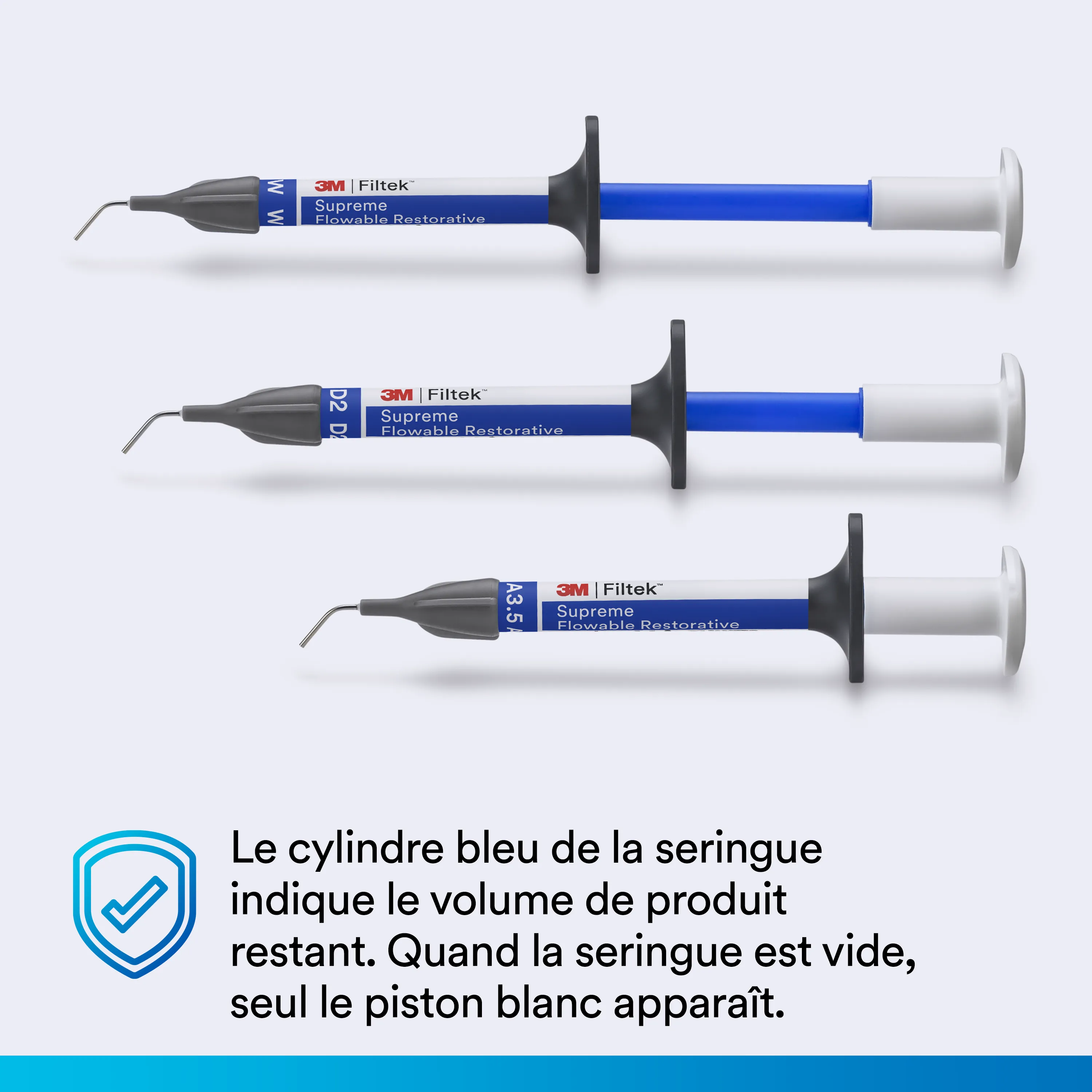 3M™ Filtek™ Supreme Flowable Restorative Réassort Seringue, teinte A2